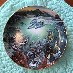 Danbury Mint Underwater Paradise Limited Ed.Plate
